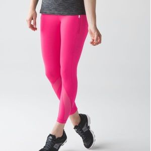 Lululemon Hot Pink Inspire II Crop Leggings - Size 4, NWOT